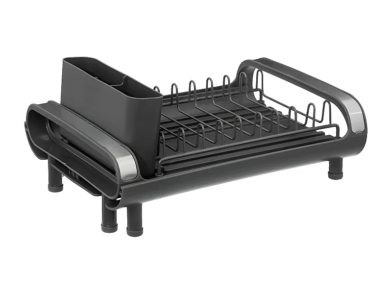 Égouttoir Extensible avec Plateau "Etira" 49cm Gris