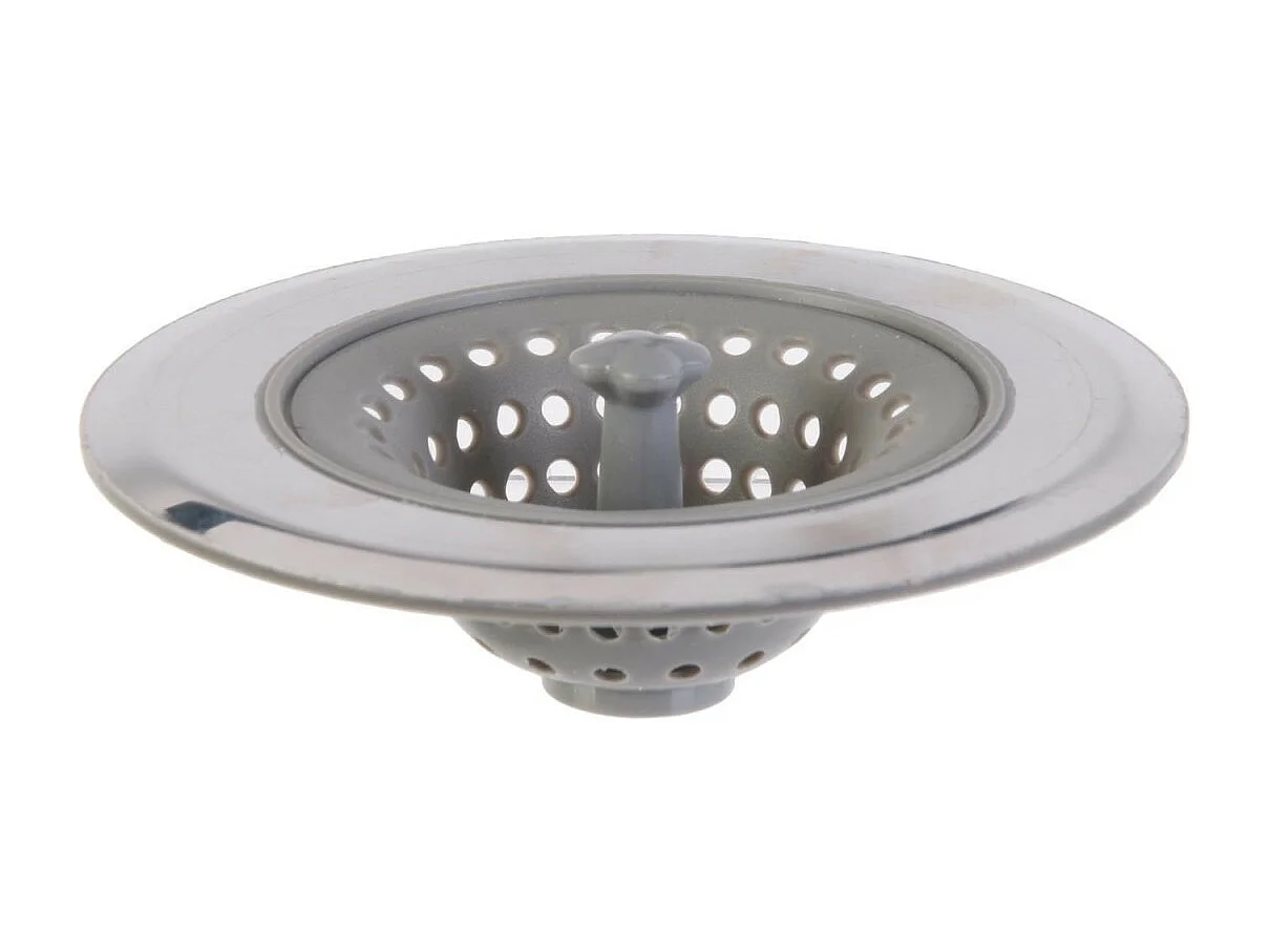 Filtre d'Evier Silicone & Inox "Flexible" 6cm Gris