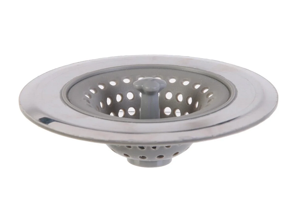Filtre d'Evier Silicone & Inox "Flexible" 6cm Gris