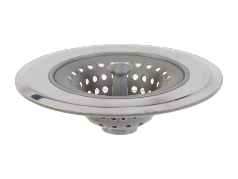 Filtre d'Evier Silicone & Inox "Flexible" 6cm Gris