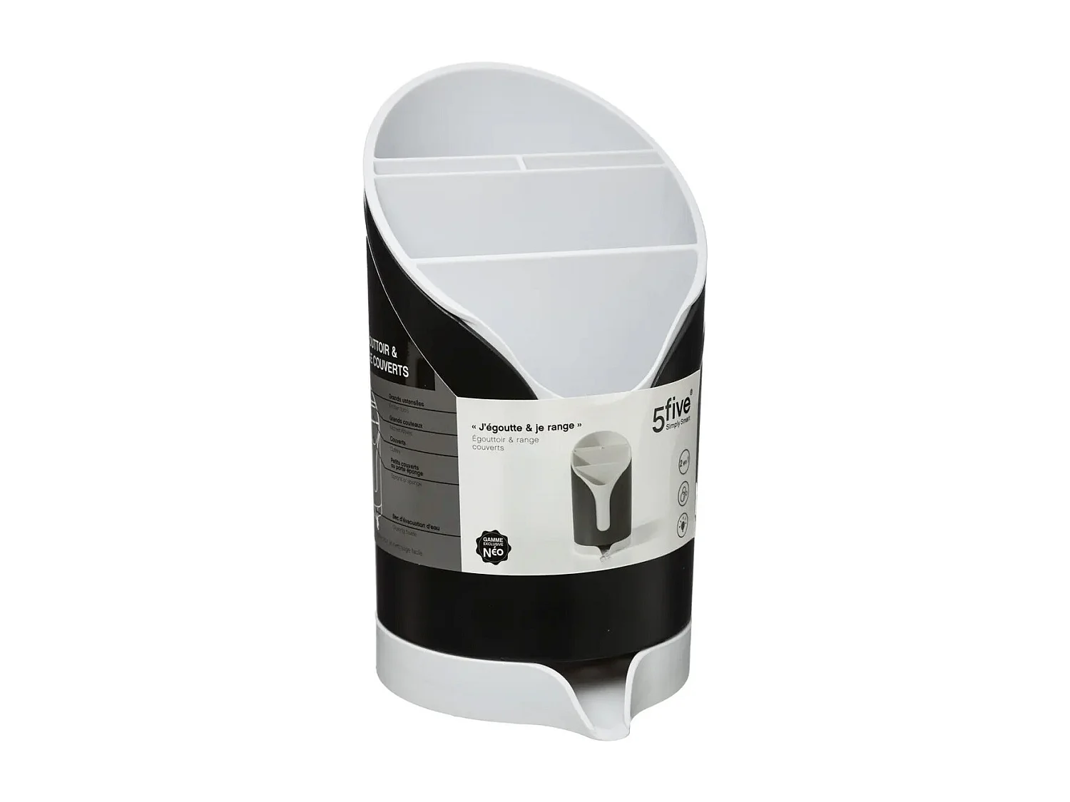 Égouttoir à Couverts "Néo" 20cm Noir
