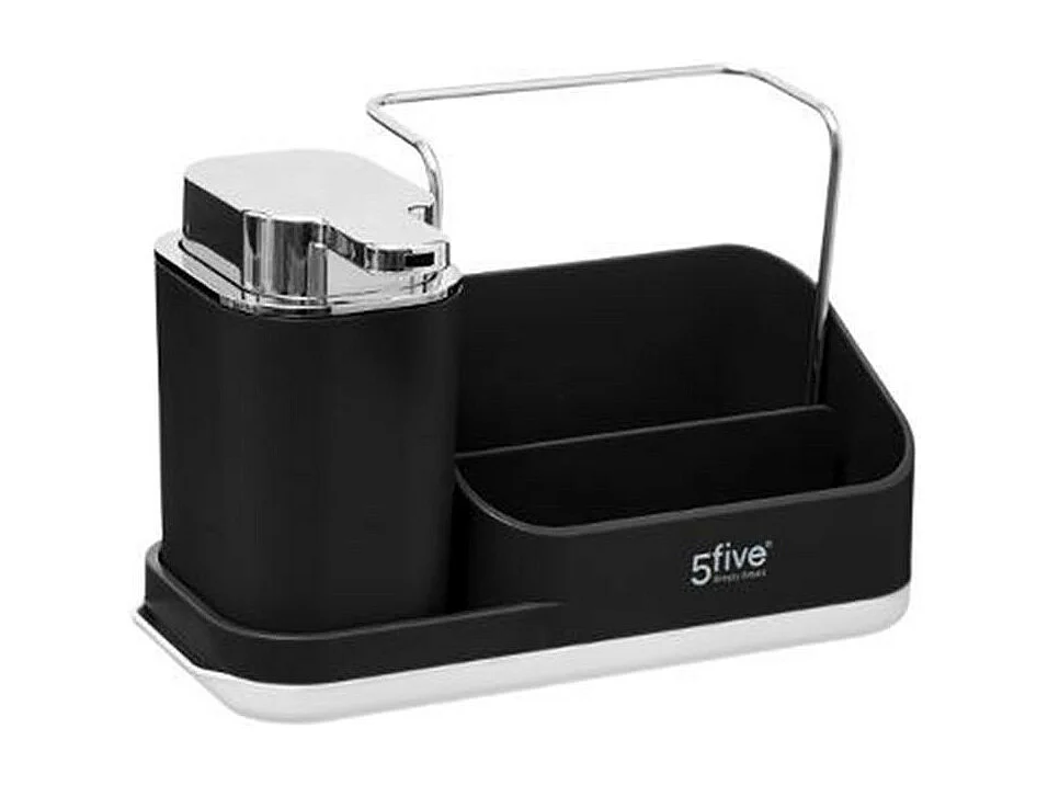 Organiseur d'Évier 4 en 1 "Néo" 21cm Noir