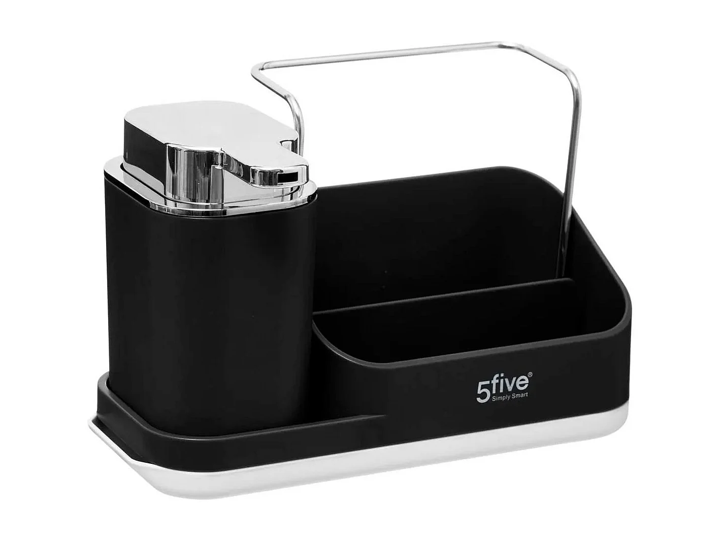 Organiseur d'Évier 4 en 1 "Néo" 21cm Noir