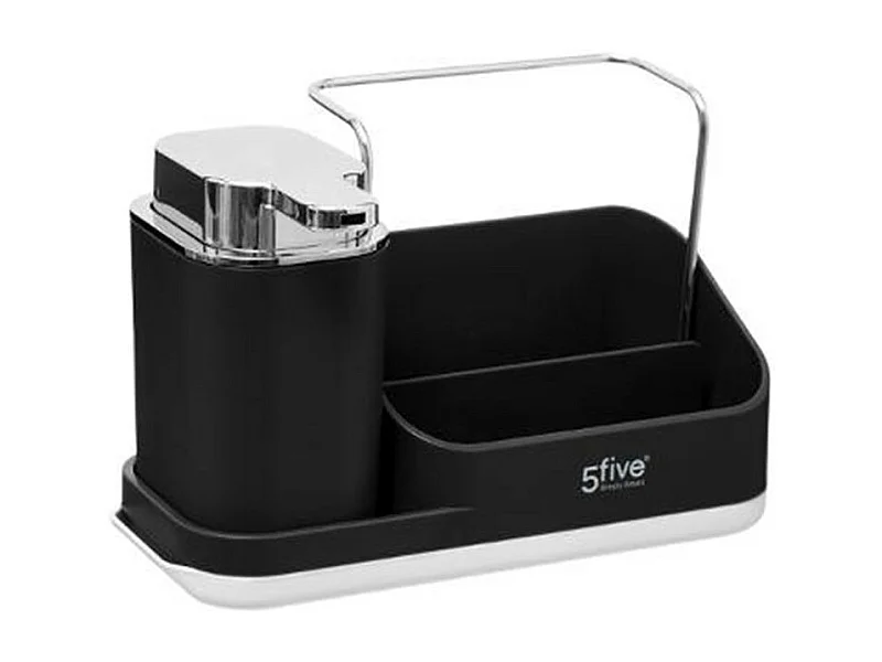 Organiseur d'Évier 4 en 1 "Néo" 21cm Noir