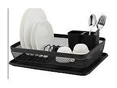 Égouttoir à Vaisselle en Métal "Mayaj" 43cm Noir