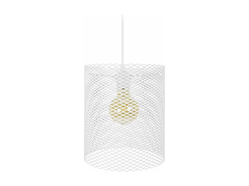 Suspensão TOSEL ADONIS metal cilindro marfim D19,5 x  H85  cm