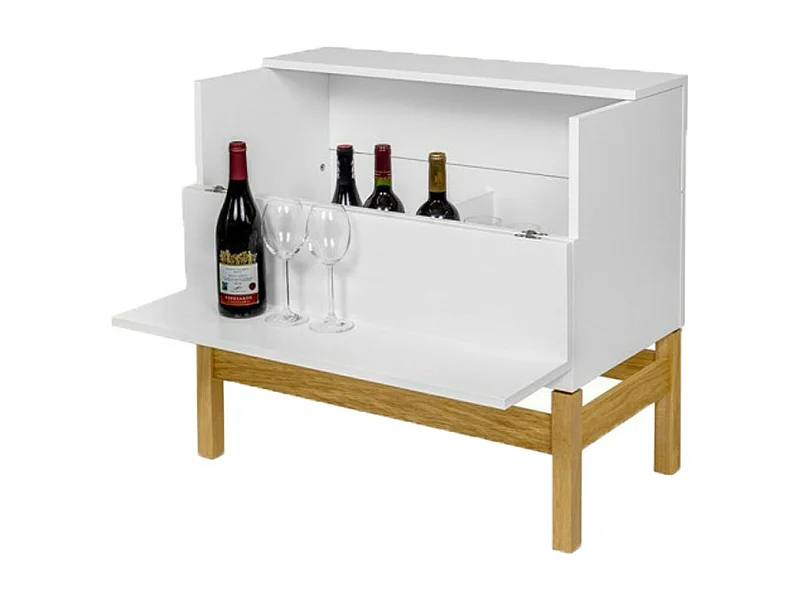 Mini Bar Design "Grande" 75cm Blanc