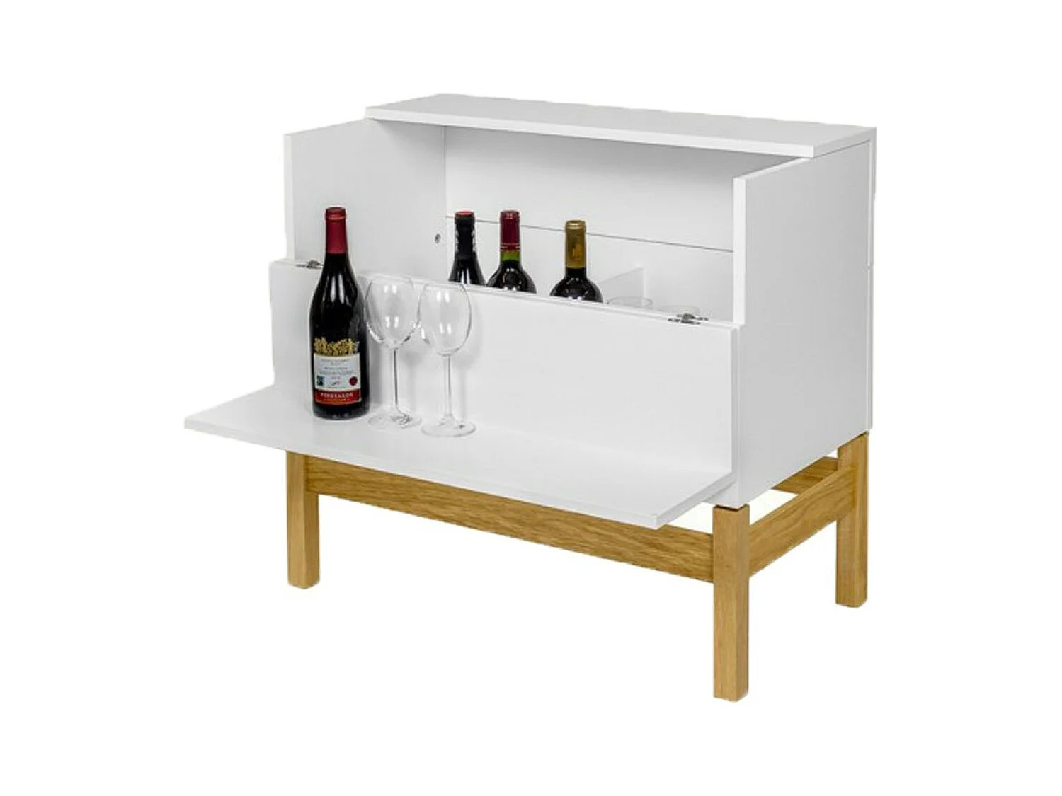 Mini Bar Design "Grande" 75cm Blanc