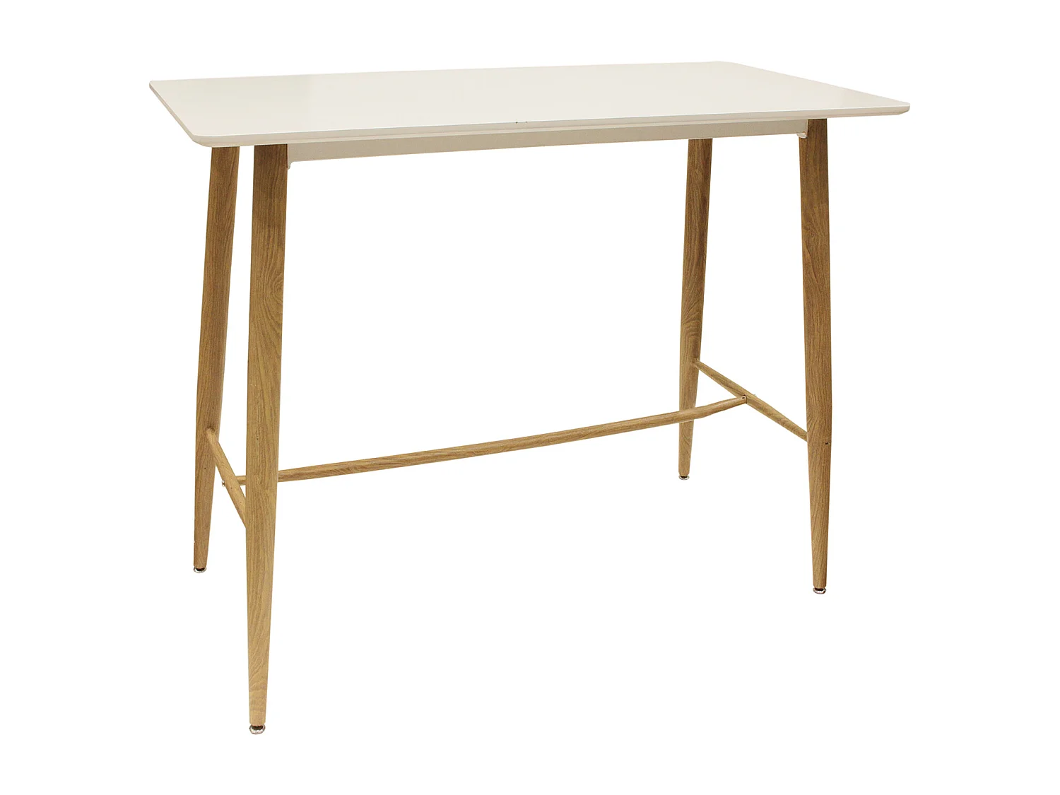 Table Mange Debout Blanc 115x60x102cm