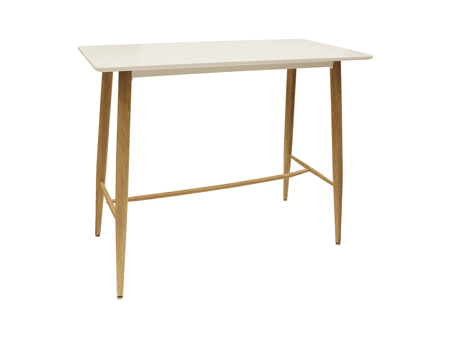 Table Mange Debout Blanc 115x60x102cm