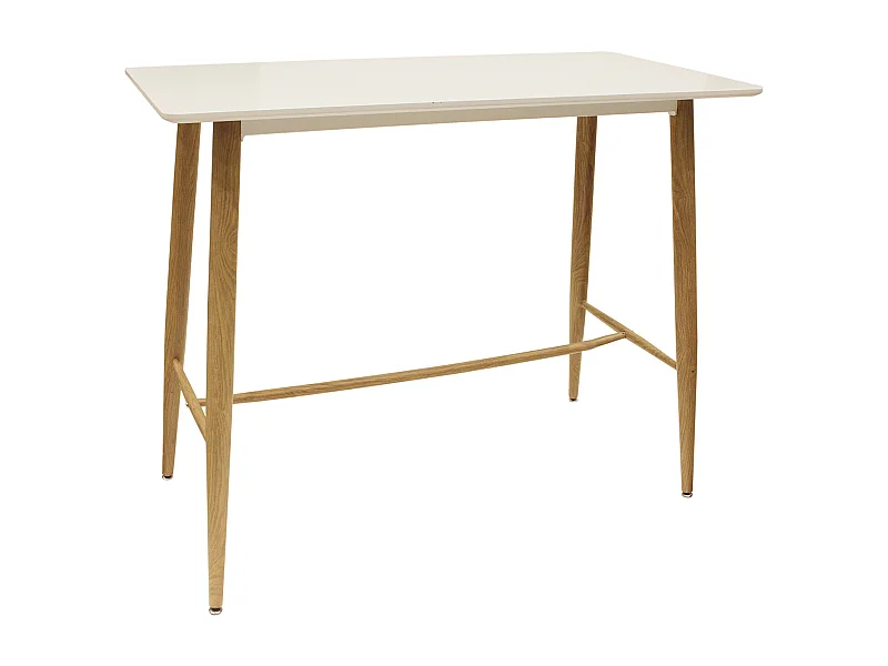 Table Mange Debout Blanc 115x60x102cm