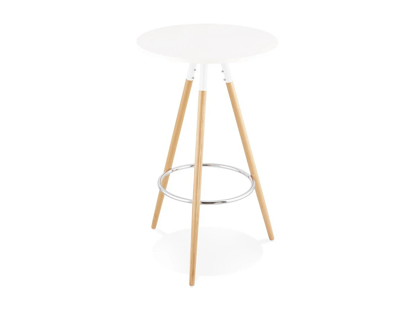 Table de Bar "Uzak" 101cm Blanc