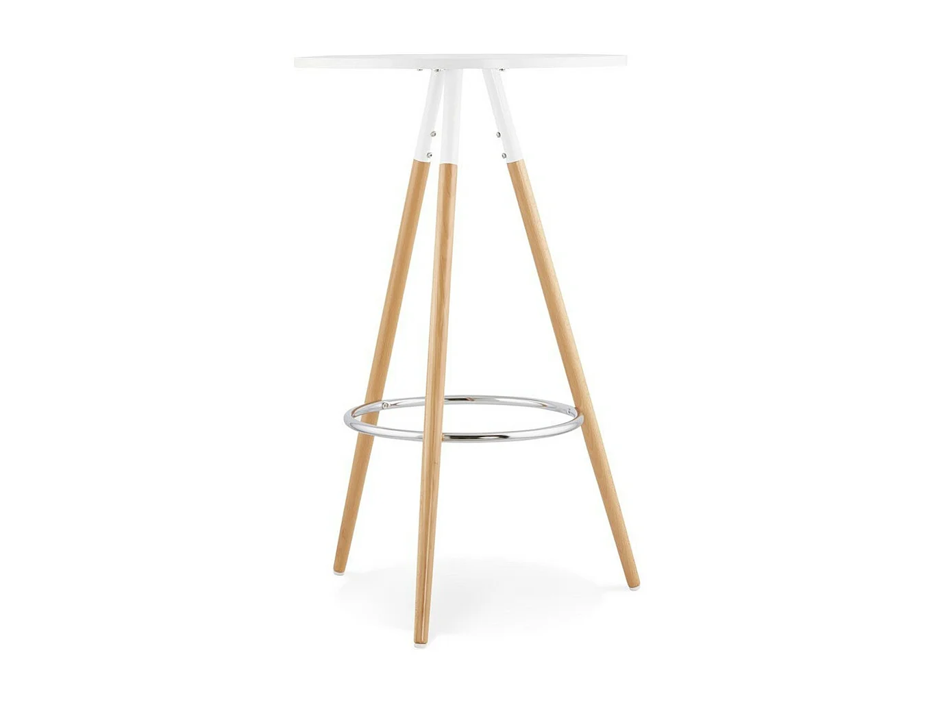 Table de Bar "Uzak" 101cm Blanc