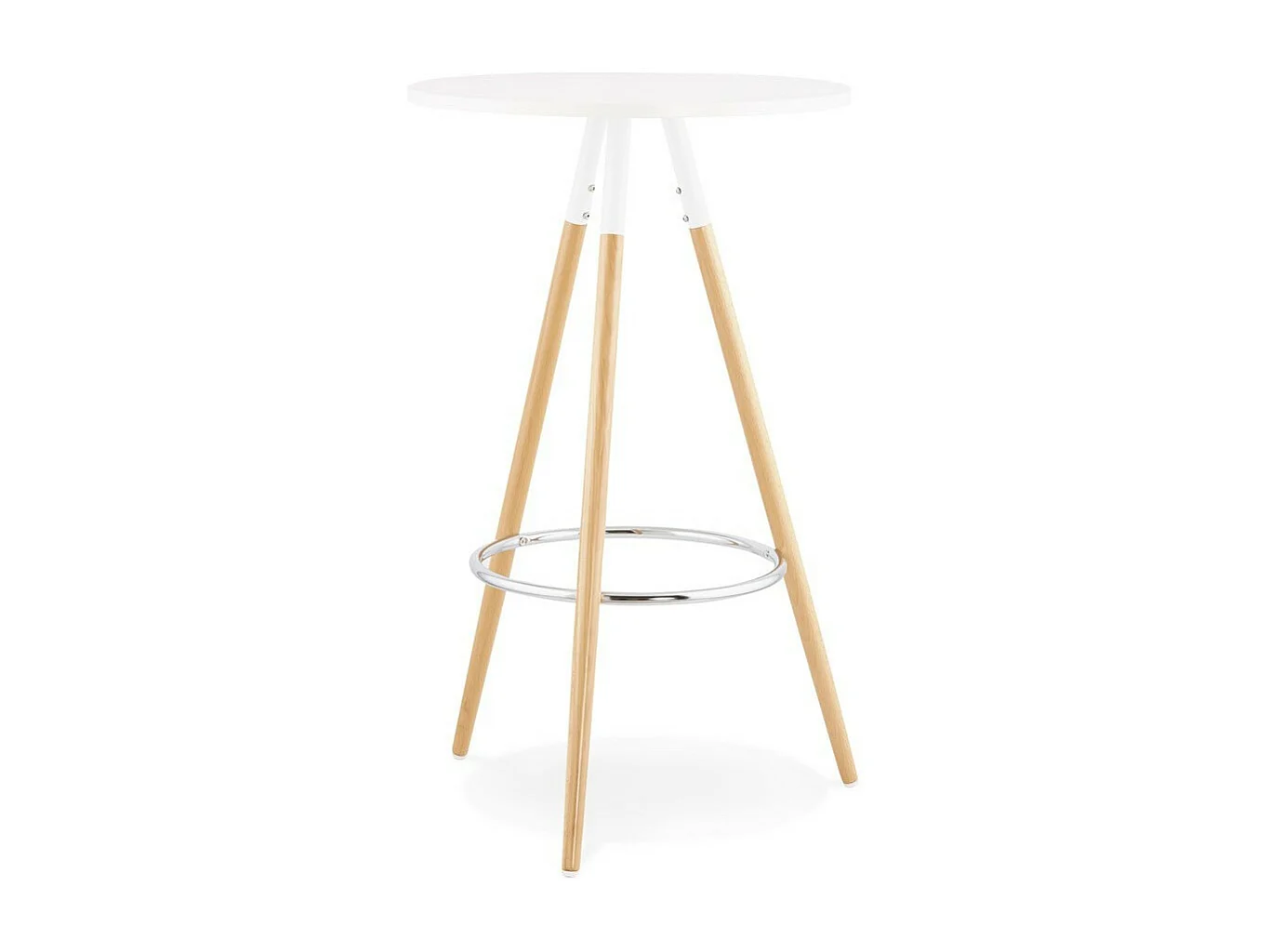 Table de Bar "Uzak" 101cm Blanc