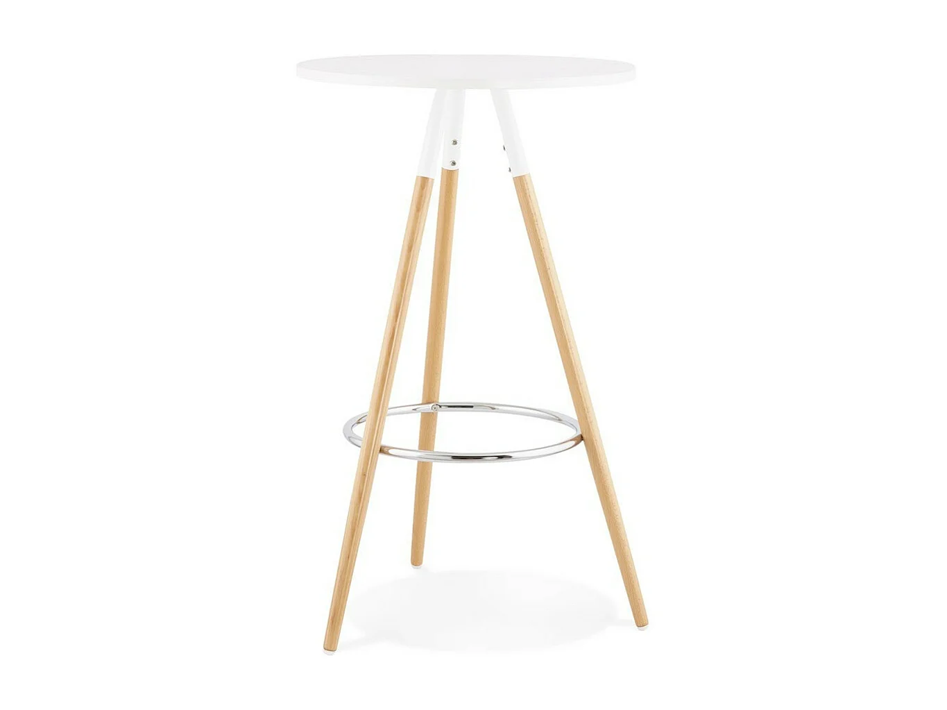 Table de Bar "Uzak" 101cm Blanc