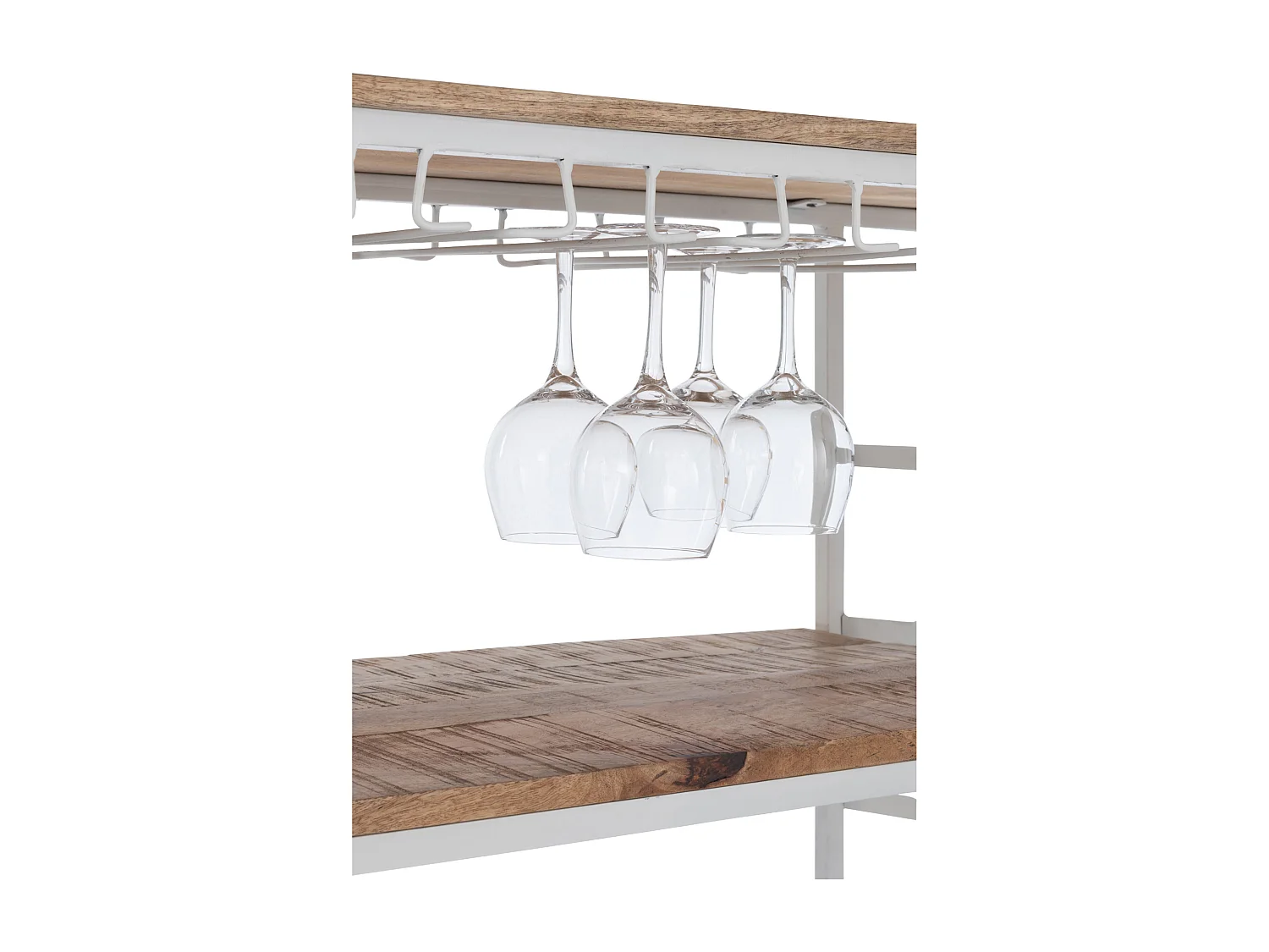 Comptoir de Bar en Métal "Vélo" 173cm Blanc