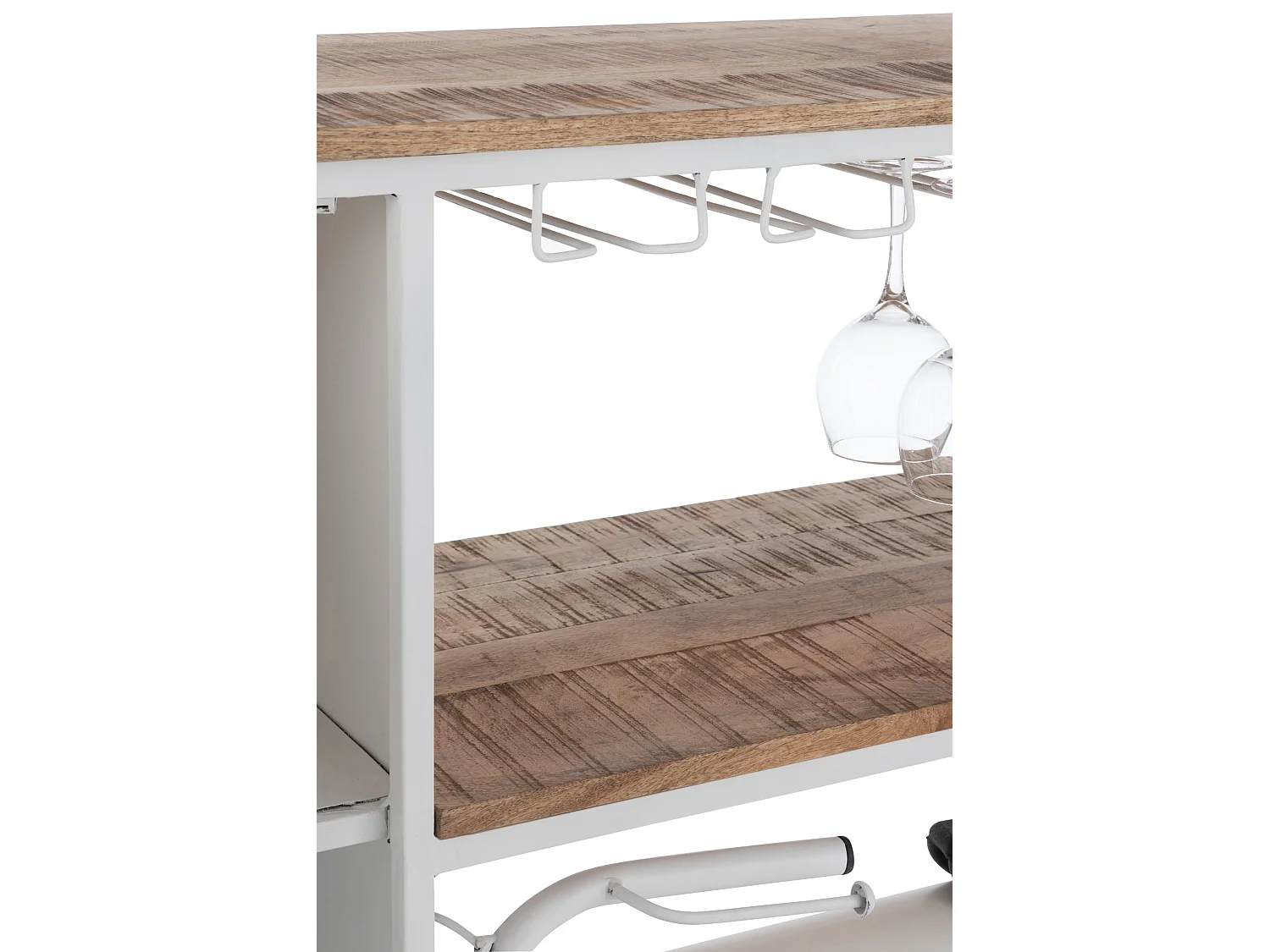 Comptoir de Bar en Métal "Vélo" 173cm Blanc