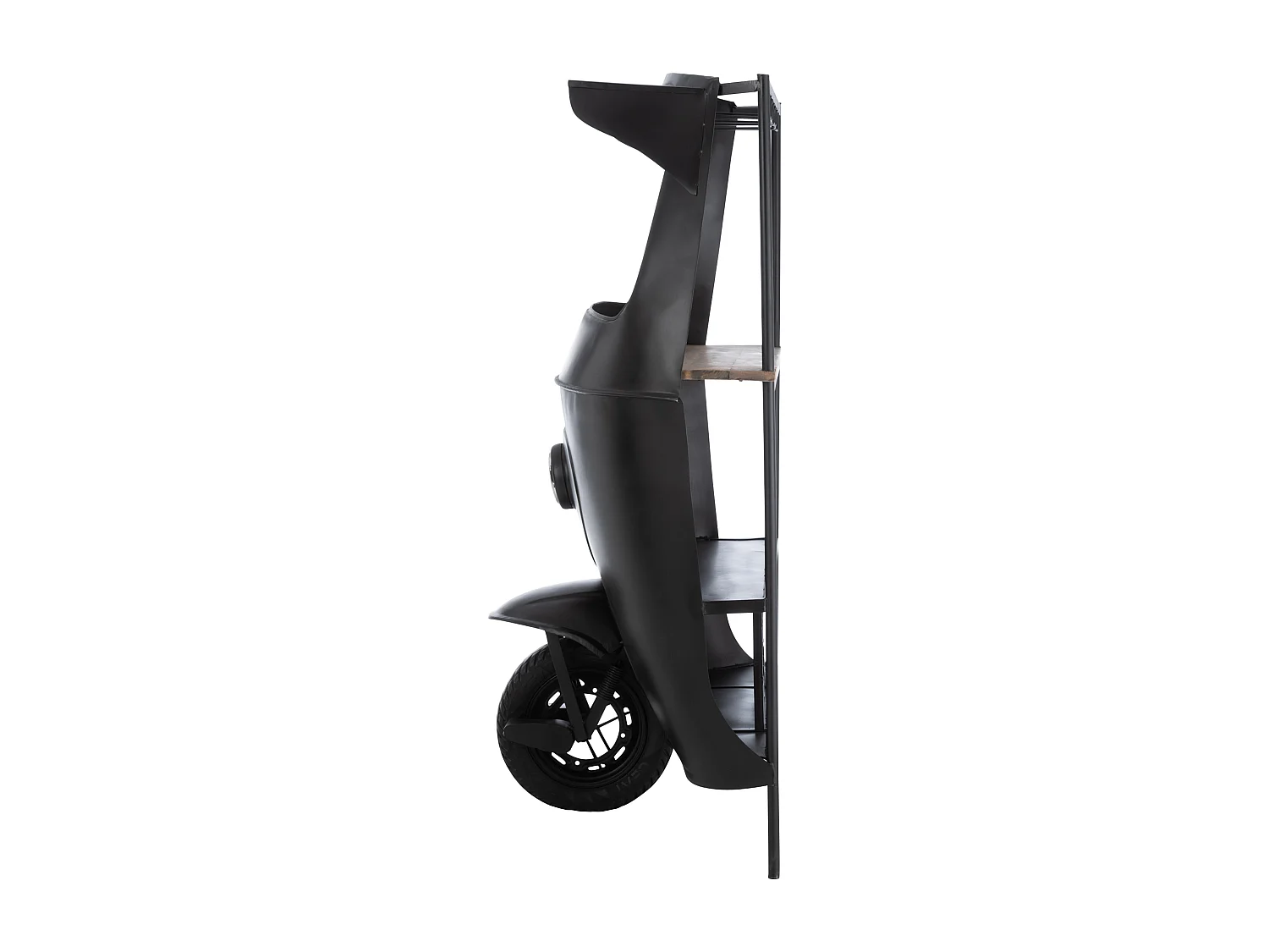 Bar Vélo en Métal "Tuktuk" 165cm Noir