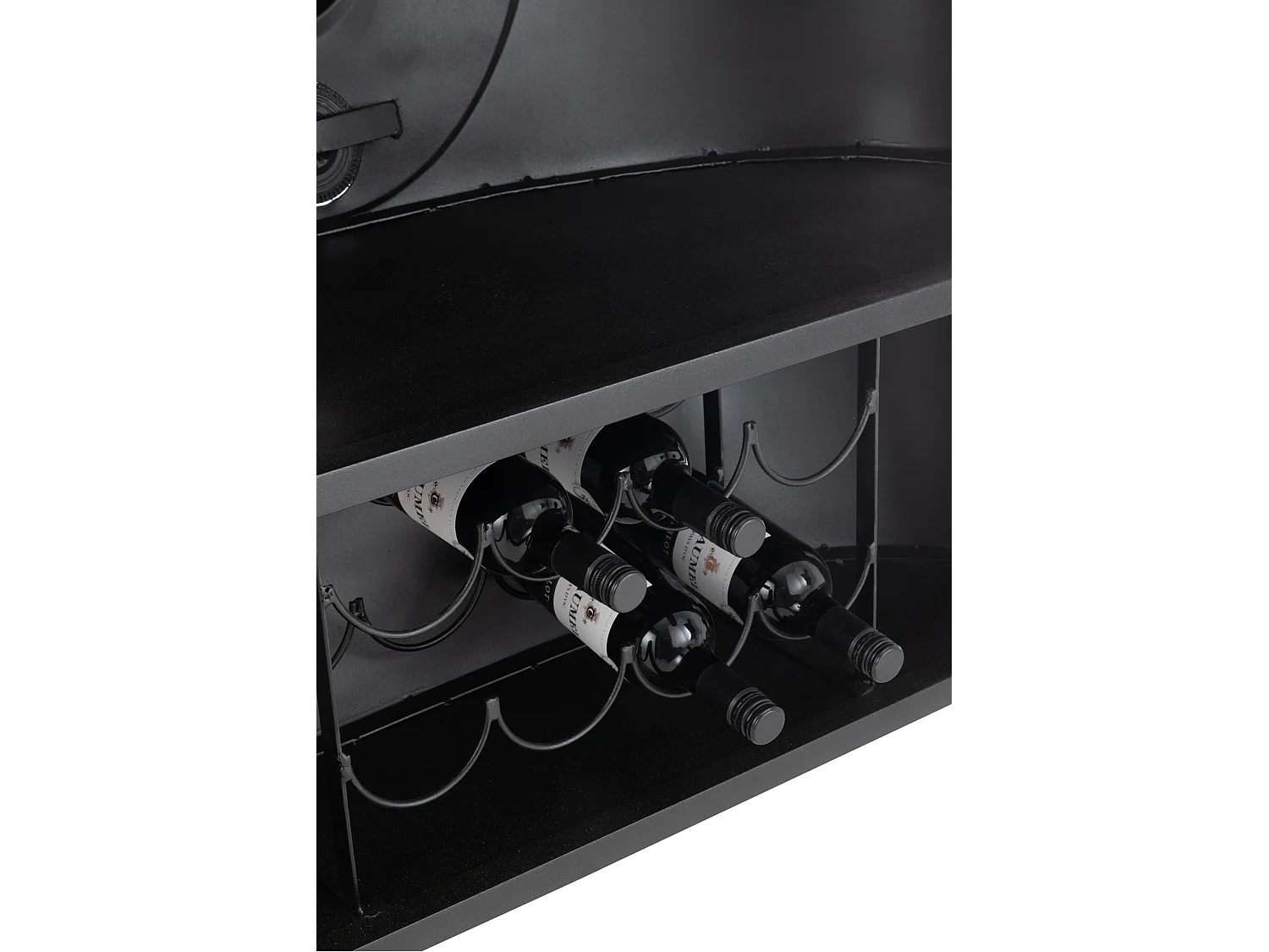 Bar Vélo en Métal "Tuktuk" 165cm Noir