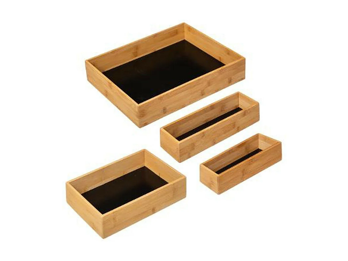 Organiseur "Blackbamboo" 39cm Naturel