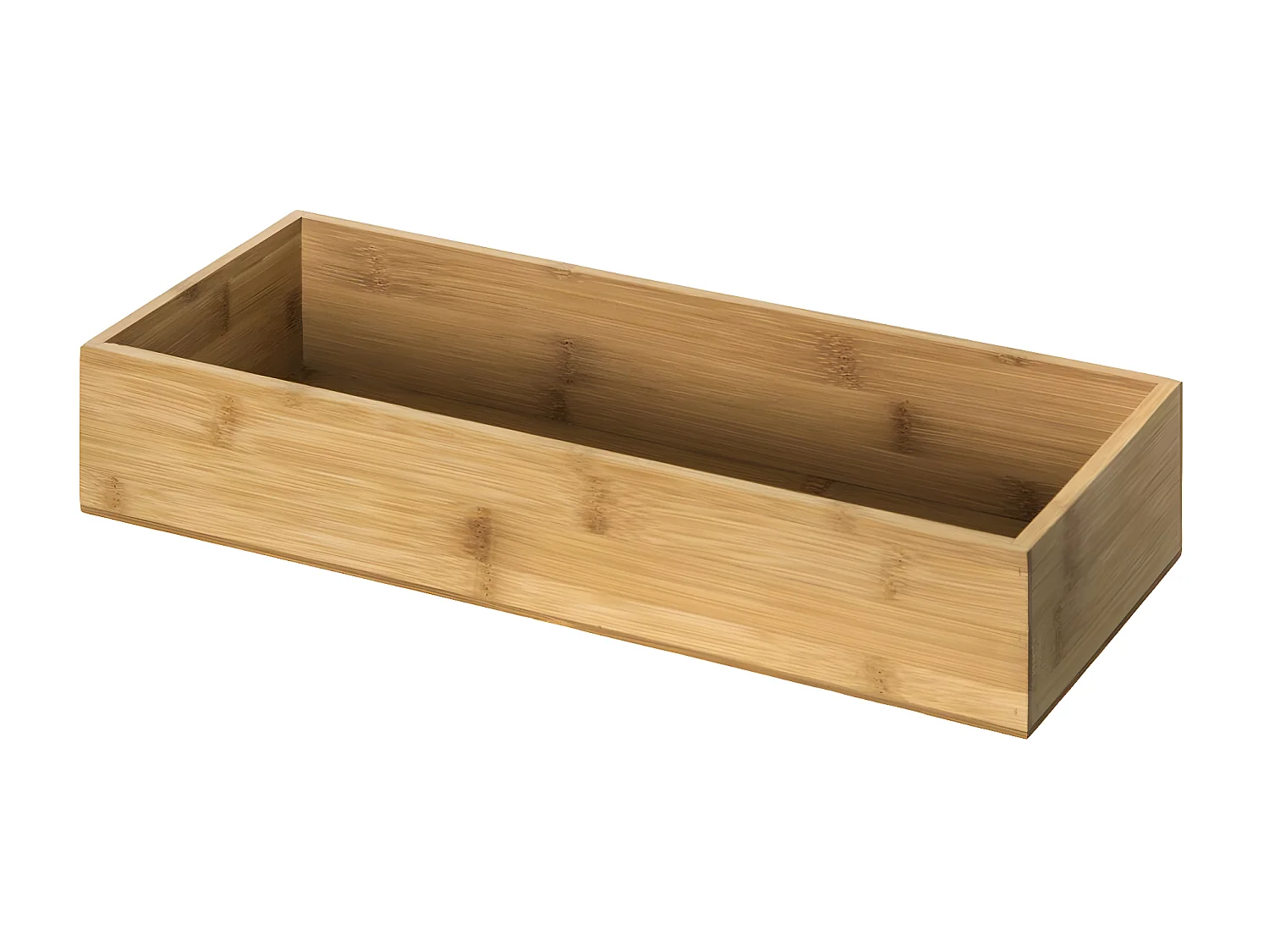 Lot de 3 Organiseurs Tiroirs "Wood" 38cm Naturel