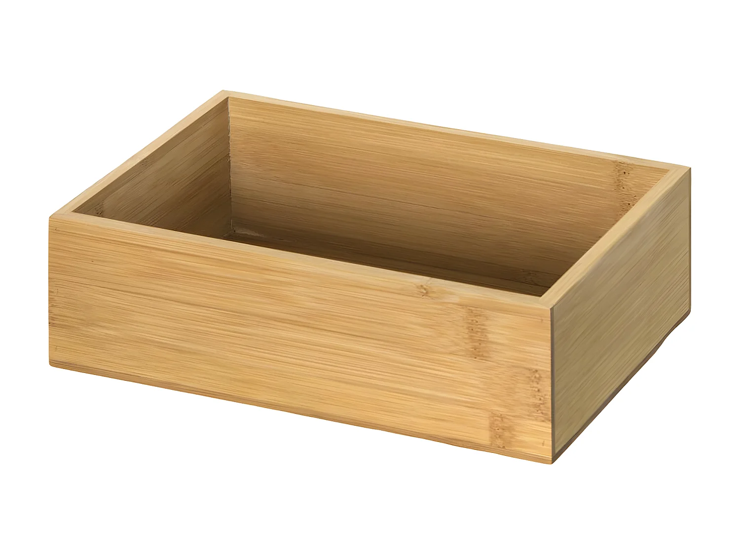 Lot de 3 Organiseurs Tiroirs "Wood" 38cm Naturel