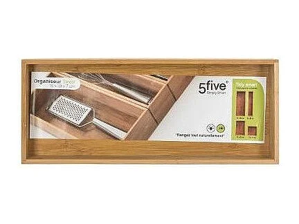 Organisateur en Bambou "Tidy Smart" 15x38cm Naturel