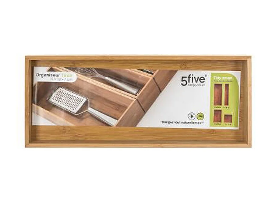 Organisateur en Bambou "Tidy Smart" 15x38cm Naturel