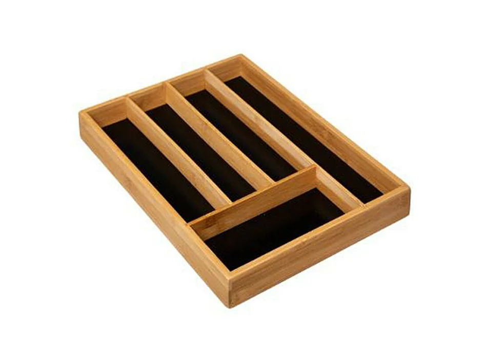 Range-Couverts "Blackbamboo" 34cm Naturel & Noir