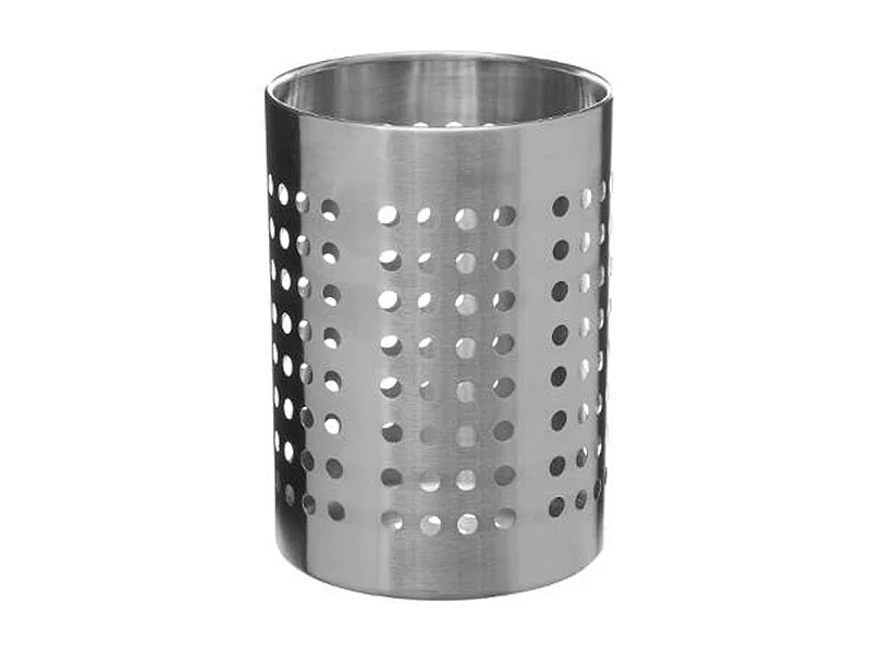 Pot à Ustensiles en Inox "Ajouré" 16cm Argent