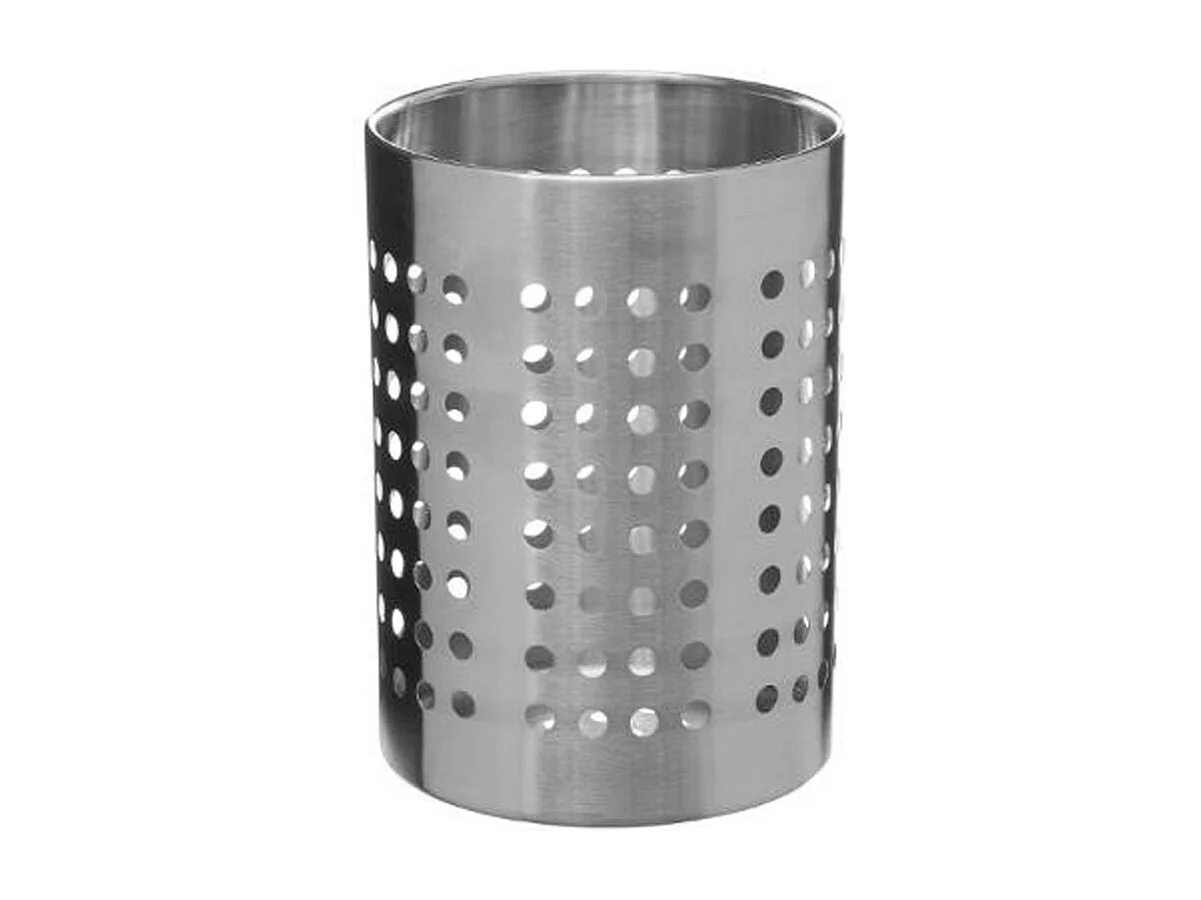 Pot à Ustensiles en Inox "Ajouré" 16cm Argent