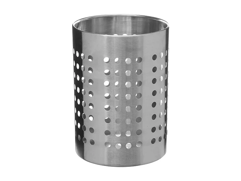 Pot à Ustensiles en Inox "Ajouré" 16cm Argent