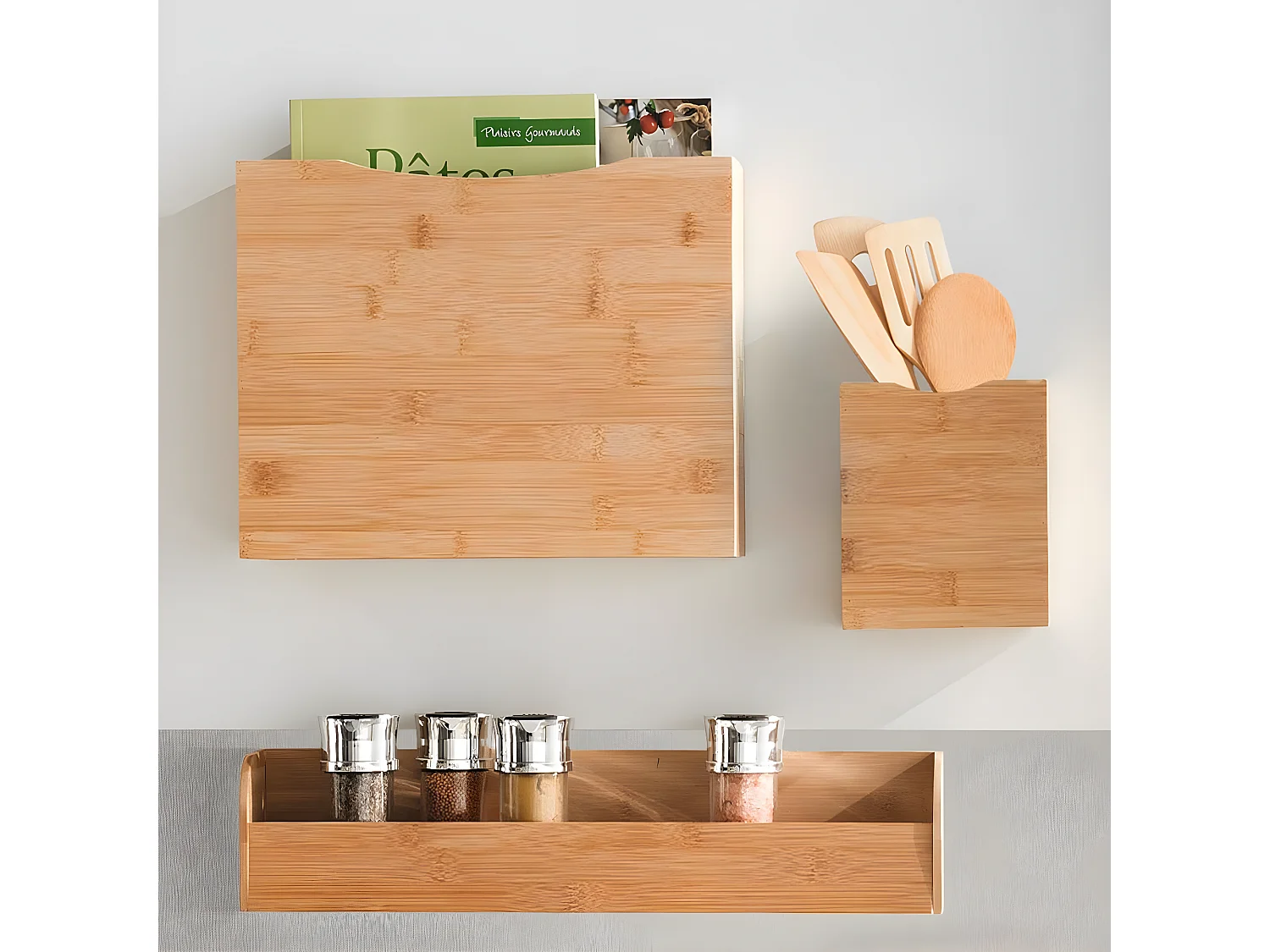 Organiseur Aimanté "Bambou" 44cm Naturel