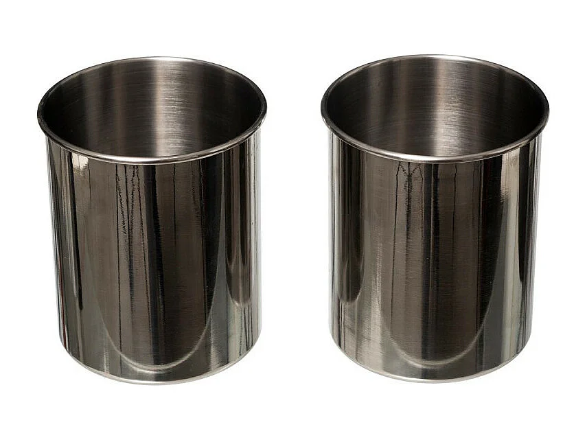 Lot de 2 Pots à Ustensiles "Bambou" 23cm Naturel