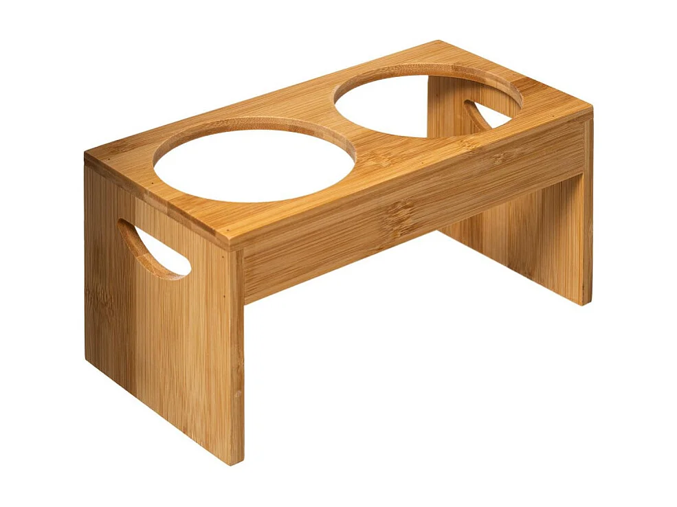 Lot de 2 Pots à Ustensiles "Bambou" 23cm Naturel