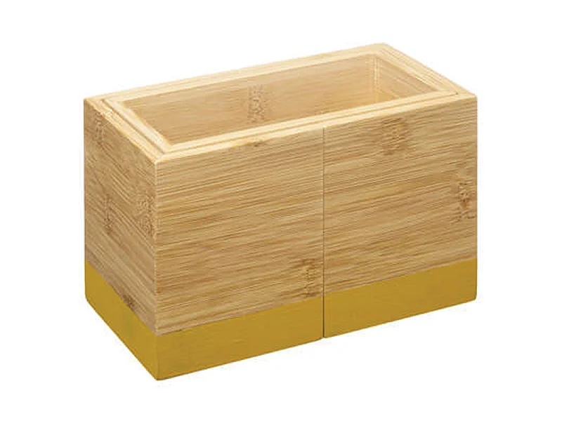 Pot Range-Couverts Bambou "Modern" 18cm Moutarde