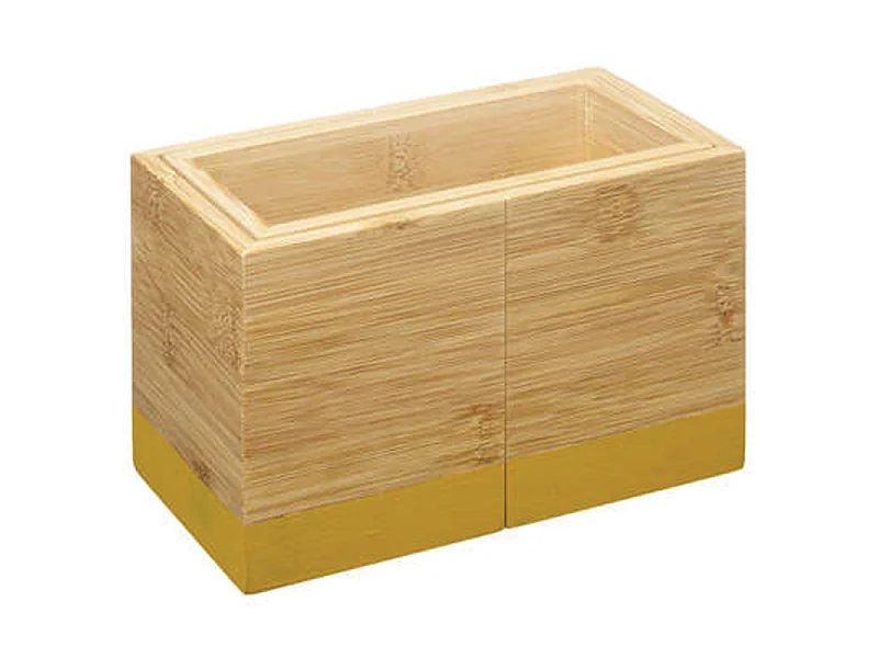 Pot Range-Couverts Bambou "Modern" 18cm Moutarde