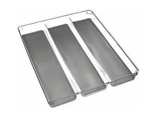 Range-Couverts "3 Compartiments" 40cm Gris