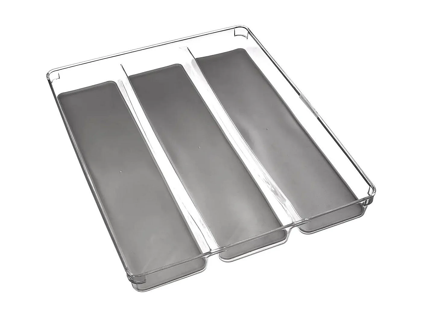 Range-Couverts "3 Compartiments" 40cm Gris