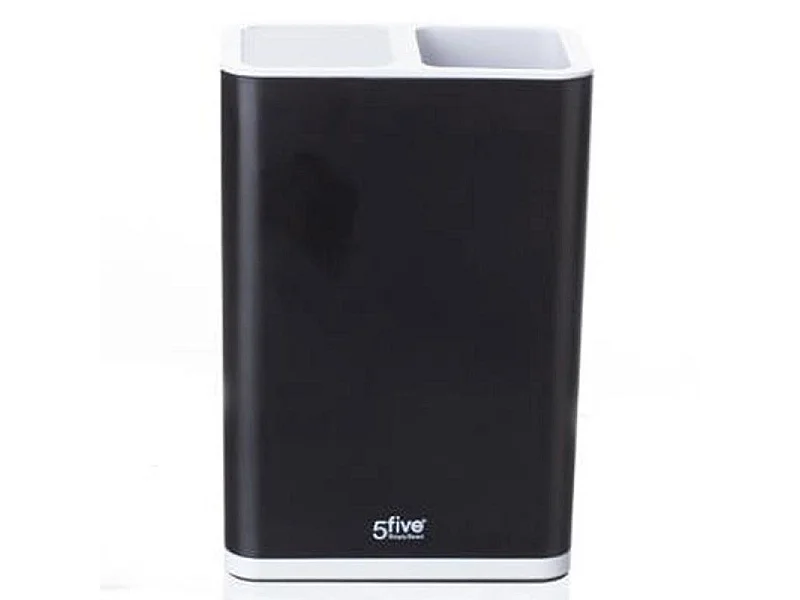 Porte Ustensiles & Bloc Couteaux "Néo" 23cm Noir