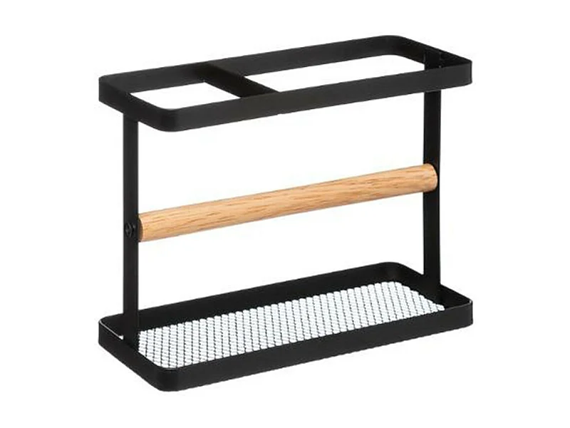 Pot à Ustensiles "Blackwood" 18cm Noir & Naturel