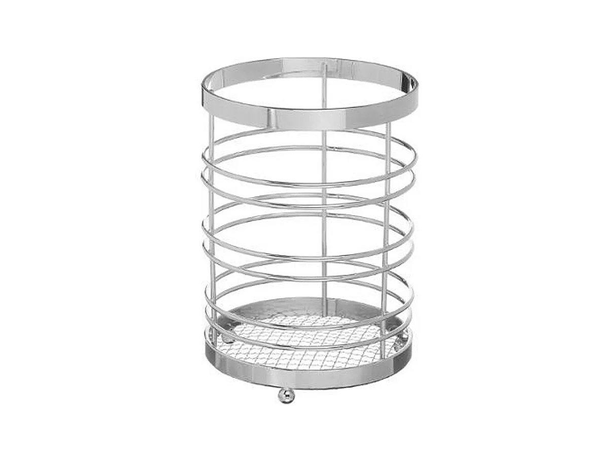 Pot Range Couverts Métal 17cm Argent