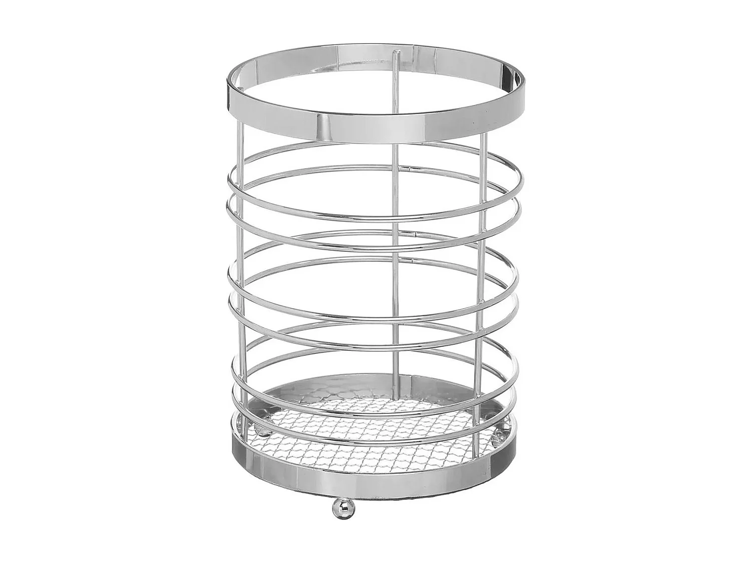 Pot Range Couverts Métal 17cm Argent