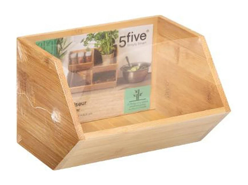 Organiseur Coulissant "Bambou" 17cm Naturel