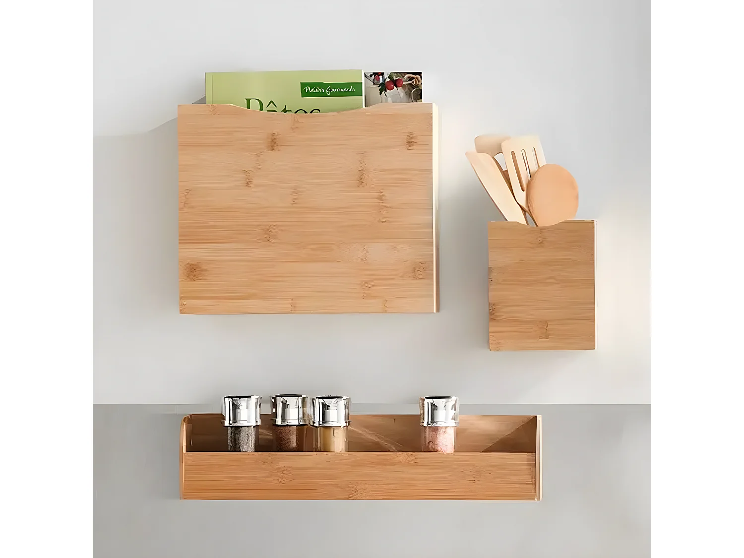 Organiseur Aimanté "Bambou" 15cm Naturel