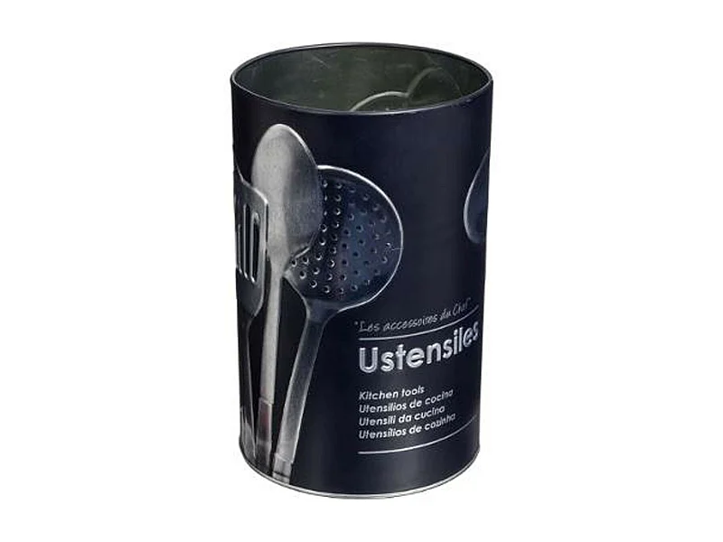 Pot à Ustensiles de Cuisine "Relief II" 17cm Noir