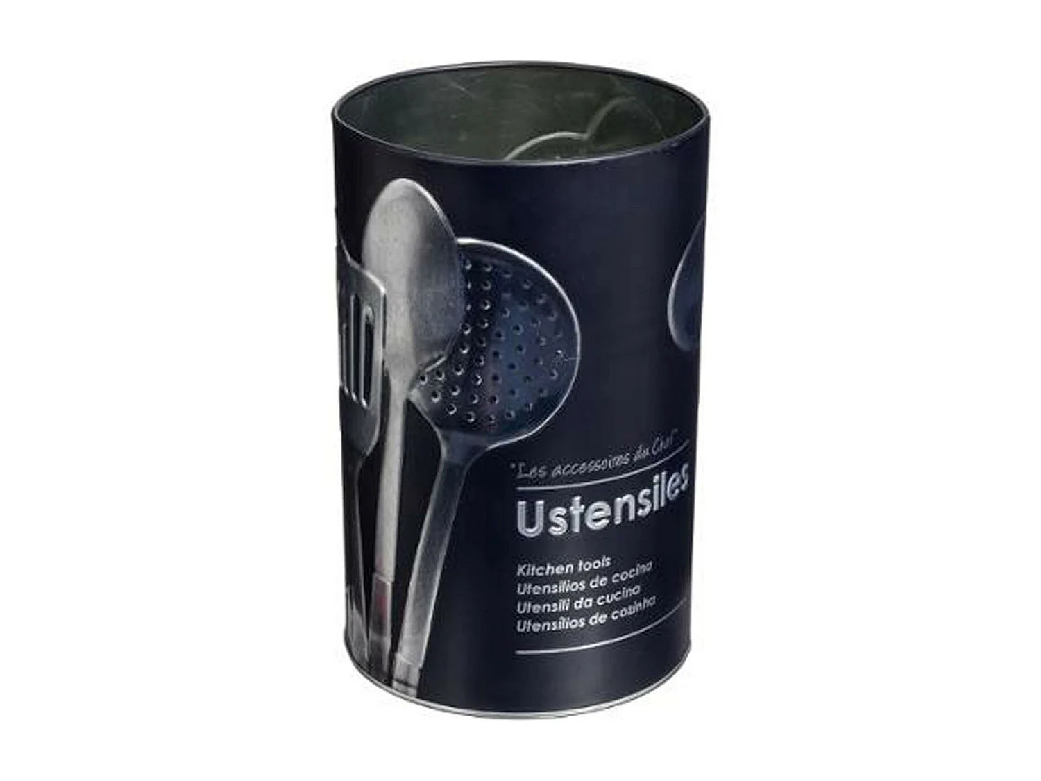 Pot à Ustensiles de Cuisine "Relief II" 17cm Noir