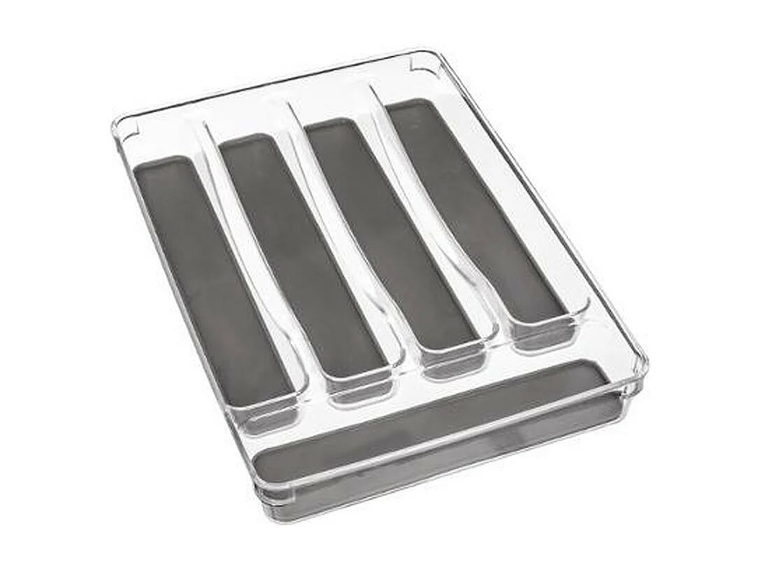 Range-Couverts "5 Cases" 32cm Gris