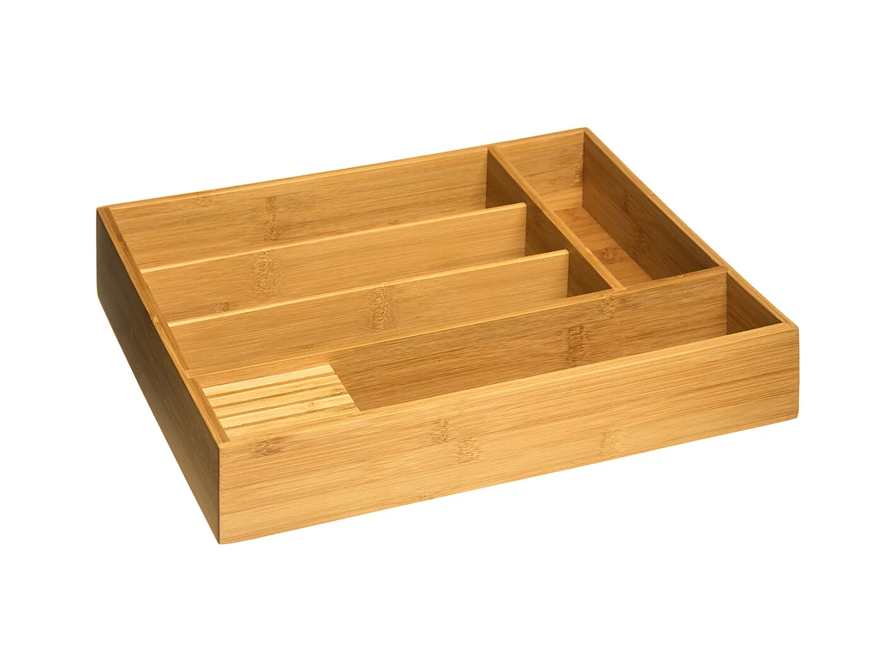 Range-Couverts 5 Compartiments "Tidy Smart" 38cm Naturel