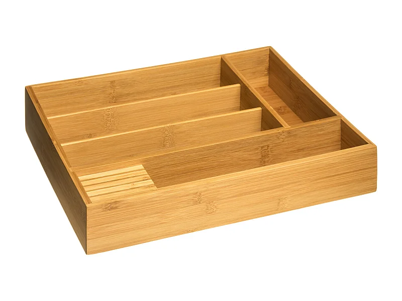 Range-Couverts 5 Compartiments "Tidy Smart" 38cm Naturel